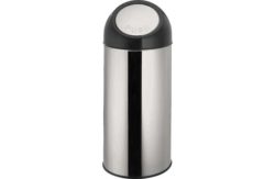 HOME 45 Litre Push Top Kitchen Bin - Silver.